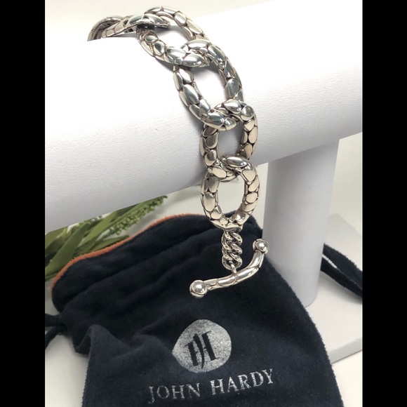 John Hardy Kali Large Oval Link Bracelet .925 - Picture 2 of 8